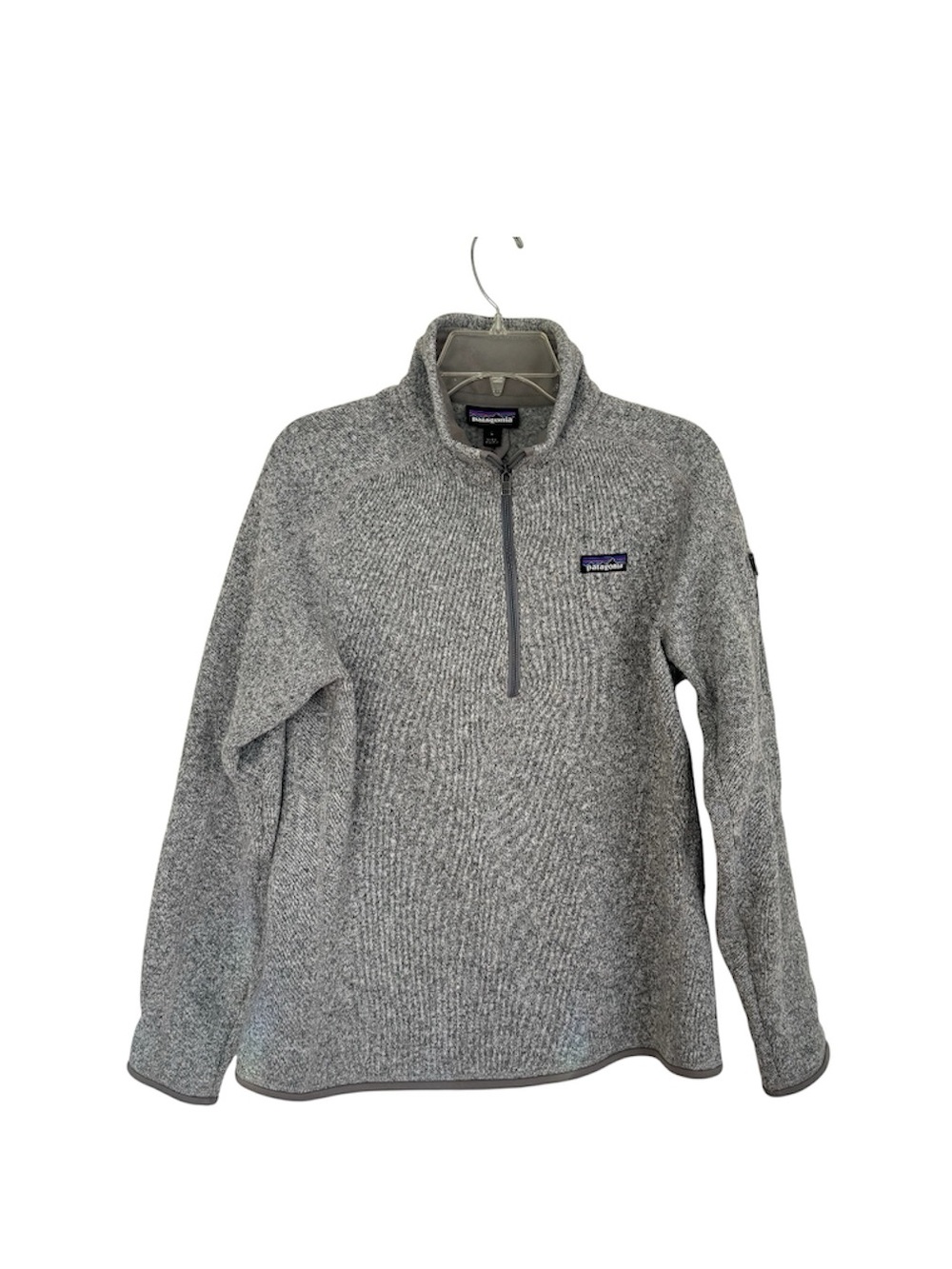 Patagonia Better Sweater 1/4 Zip Fleece Pullover Grey Heather Size L - Picture 2 of 13
